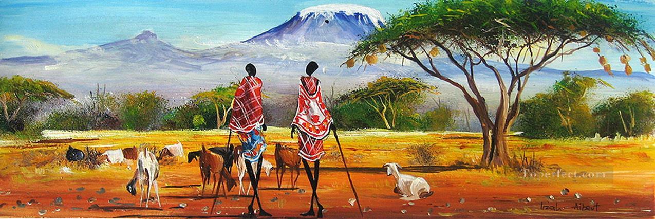 Près de Mt Kilimanjaro de l’Afrique Peintures à l'huile